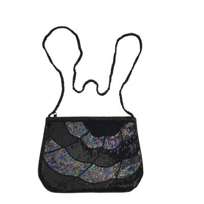 Vintage Lifinia Beaded Evening Shoulder Bag With Beaded Strap