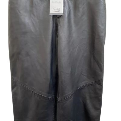 Bardot Womens  Size 10 Leather Pants Black  