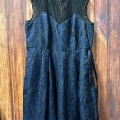 City Chic  Size XL Black  / Navy Blue lace dress 