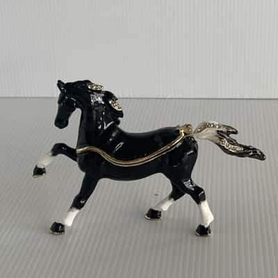 Deva - Arabian Black Horse Trinket Box 