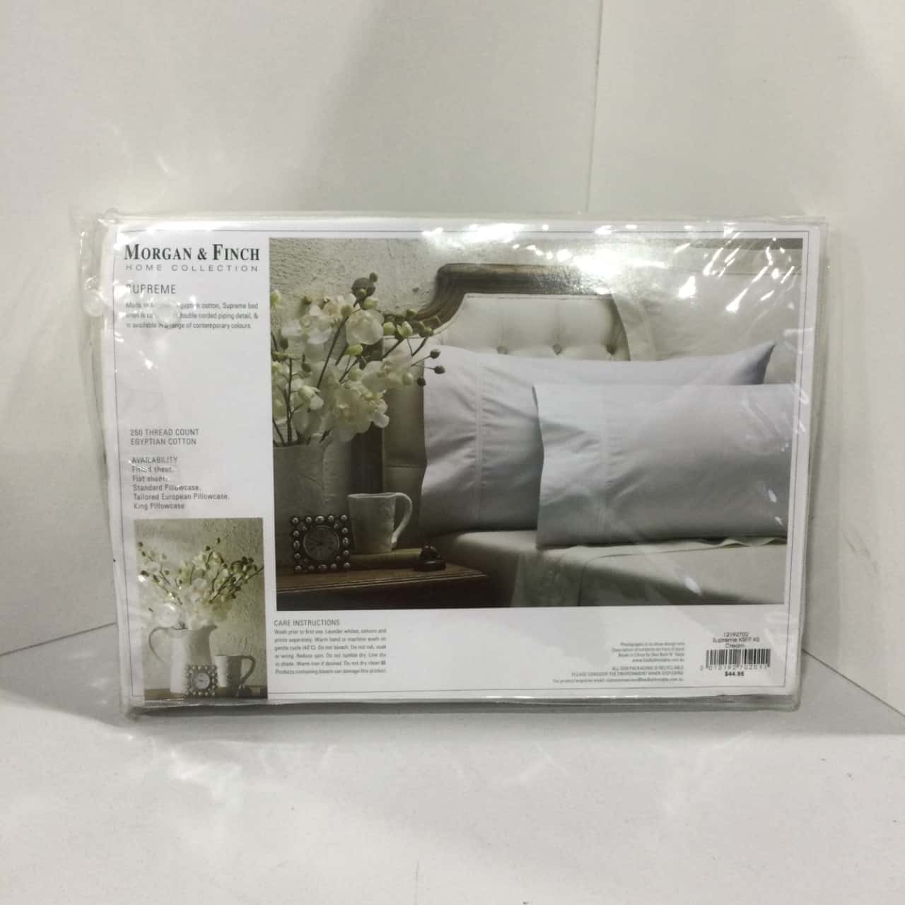& Finch Supreme King Single Fitted Sheet, Cream(s)