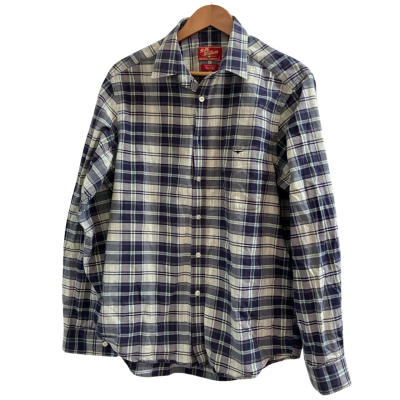R.M.Williams Mens  Size L Long Sleeve Shirt Checked / Multicoloured COTTON