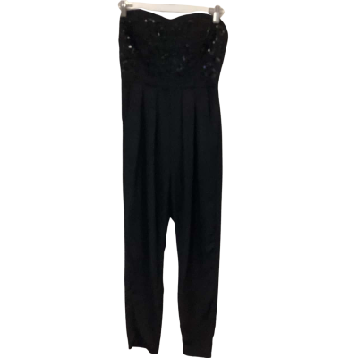  Chase7 -  Size 10 Black  Jumpsuit 