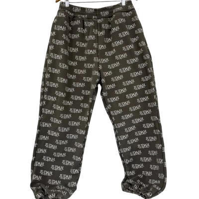 Judah Worldwide Womens “Knowledge of Power” All-Over Print Track Pants - Size XL 