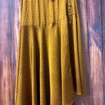 Miracle Size 12 rust and black Polka Dot Skirt
