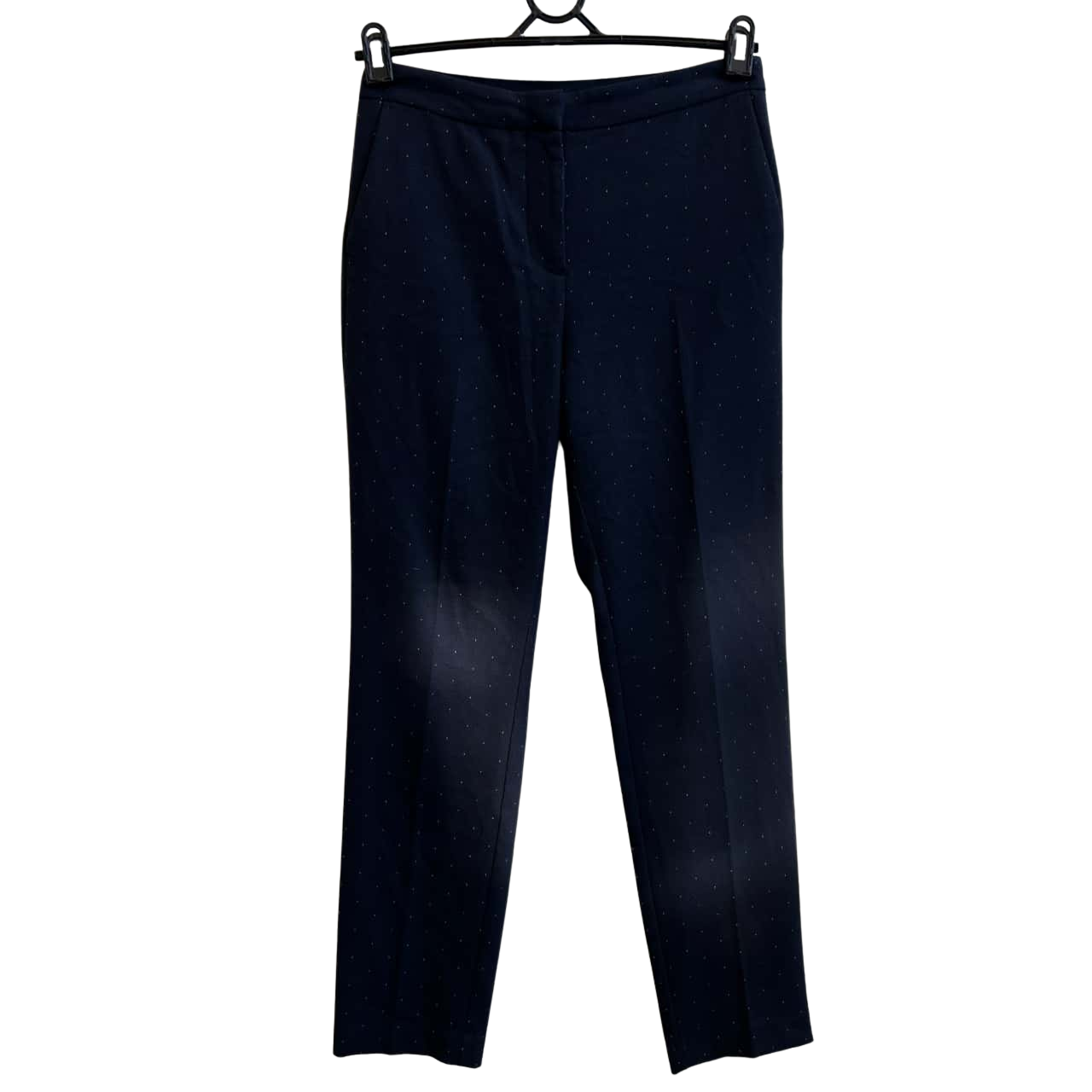 Zara Womens Size M Slim Fit Pull On Pants Navy Blue (s)