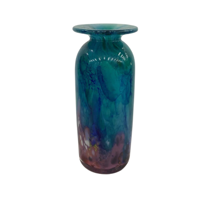 Chris Pontano “Reef” Art Glass Vase (Signed 93)