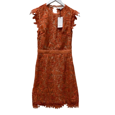 Reiss Womens  Size 6 Sleeveless Lace Dress Orange - New with Tags