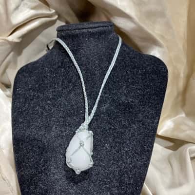 White Quartz Womens Necklace / Pendant Grey 