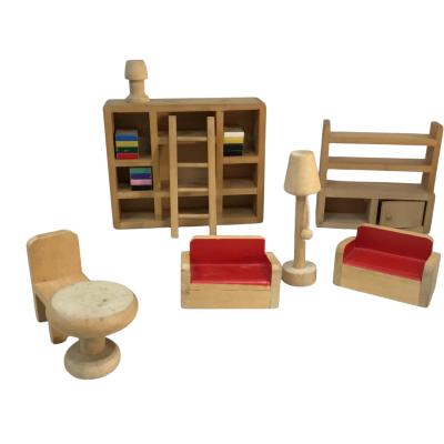 Wooden Doll House Furniture as pictured