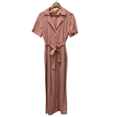 Kookai Womens  Size 36 Short Sleeve Jumpsuit rose gold