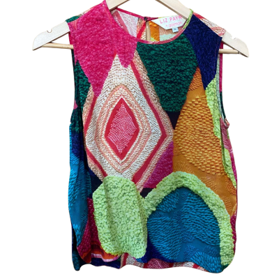 Gorman/Liz Payne Patterned Silk Top Size 10 