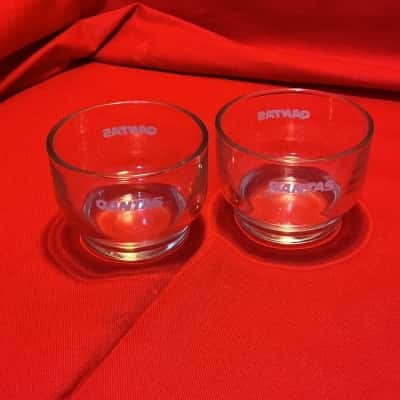 Vintage Qantas Airways First/Business Class Glasses - Set of 2