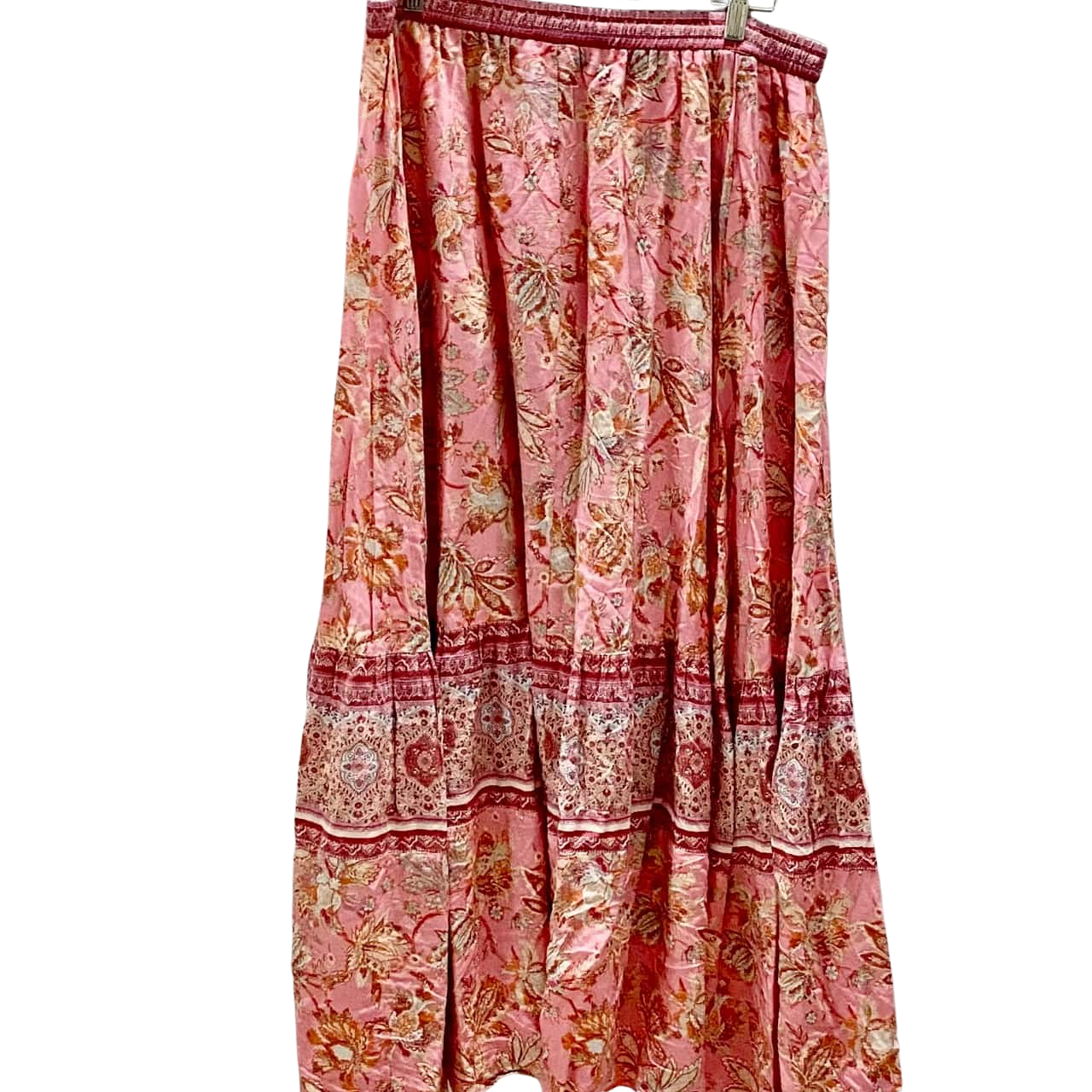 Esther Size 14 boho pink patterned maxi skirt(s)