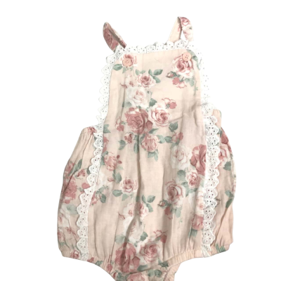 'Baby Baby' Girls  Size 18-24m / 2 Playsuit Floral / Pink  / White 