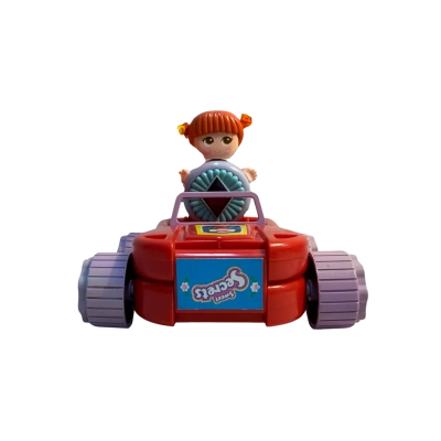 Sweet secrets 1984 hairbrush, convertible car toy and 1 gem girl.