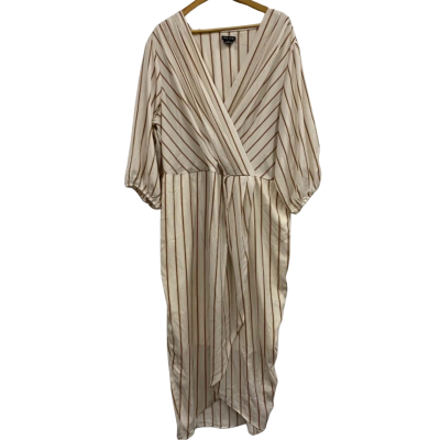 City Chic Womens  Size XL Long Sleeve Dress Striped 