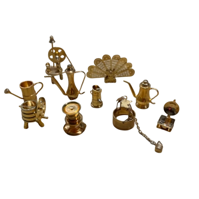 A Collection of 10 Super Cute Collectors Brass Mixtures 