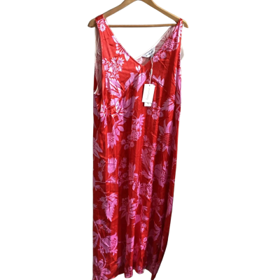 Proud Poppy Clothing Womens  Size 22 Floral Dress Pink  / Red 