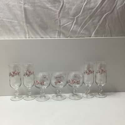 6 Piece Retro Wine Glass