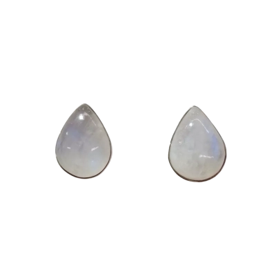  Women's Silver and Moonstone Earrings 