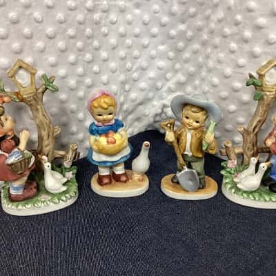 Ceramic Figurine Set of 4