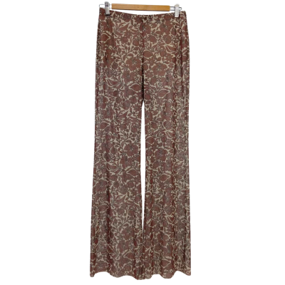 New - Bec & Bridge - Womens Priya Pants - Size 10 - Beige / Black  / Brown 