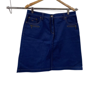 RM Williams Women's Denim Skirt Size 14 Blue 