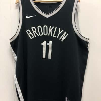 Brooklyn Nets-Irving 11 Nike Mens  Size XXL Black  / White Jersey