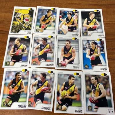 Collection of 27 Richmond FC 2009 AFL trading cards + 8 X 1993 cards/stickers