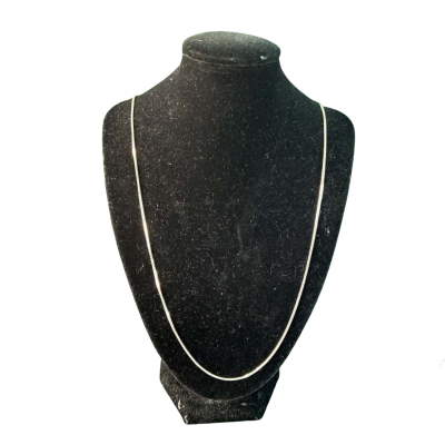  Womens Sterling Silver box chain Necklace (stamped)