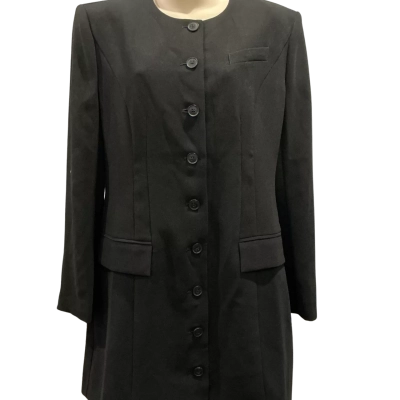 Cue Womens  Size 12 Long Sleeve Dress Black  