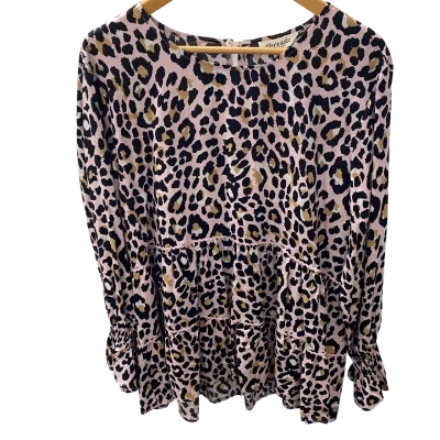 Threadz Womens  Size XXL Long Sleeve Shirt Animal print 