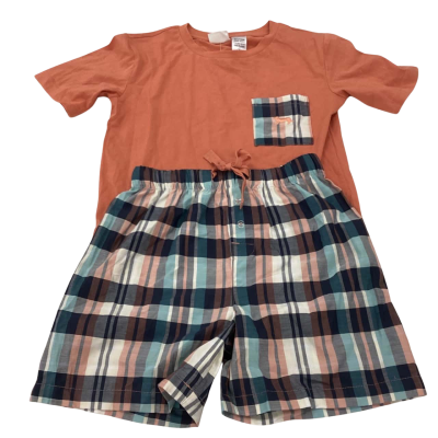 NWOT Peter Alexander Womens  Size 8 Shortie Pyjamas Blue / Orange 