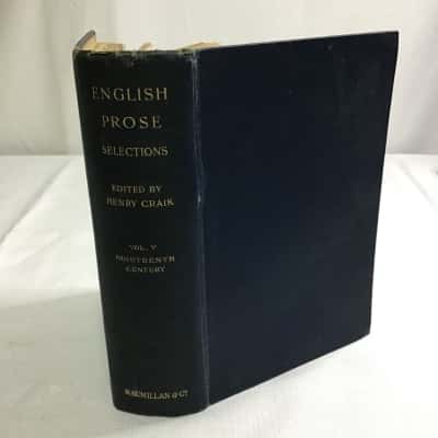 English Prose Selections 