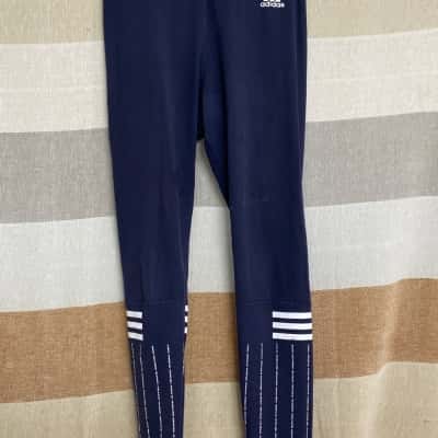 Adidas Womens Sportwear Pants Size M Navy Blue 
