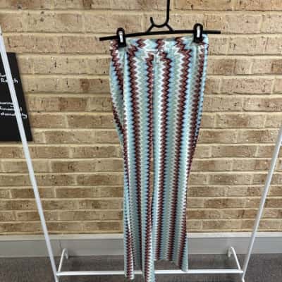 Luck & Trouble Womens  minty choc flare pants Size 6 