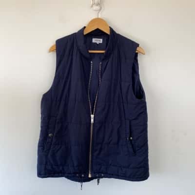 Goondiwindi Cotton Australia Navy Blue Vest Jacket Size 18
