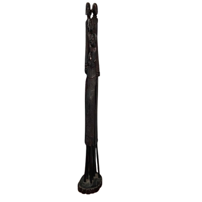 Vintage Hand-Craved Ebony Wood Sculpture