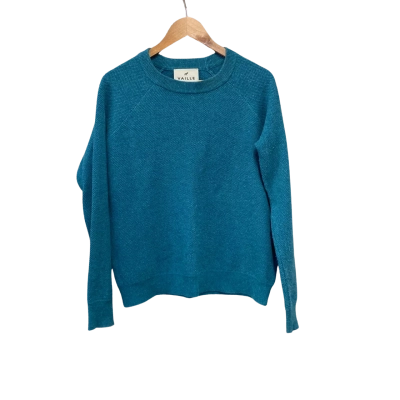 Vaille Women's  Size M Crew Neck Jumper Blue / Teal 