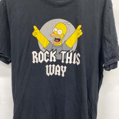 Homer Mens  Size L Black t shirt 