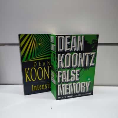 Dean Koontz Paperback Novels Bundle - Intensity & False Memory Thriller Books