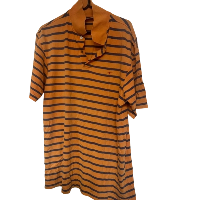 RM Williams Men's  Size XL Polo Shirt Blue / Orange / Striped 