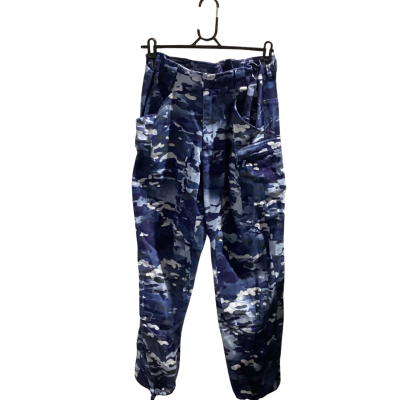 ADA Mens Pants Navy 34R 84-89cm Blue / Camouflage 
