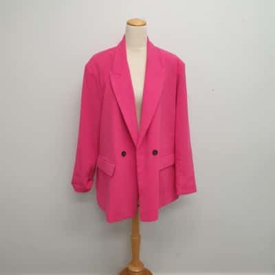 Sportsgirl Stunning Vibrant Pink/ Tailored Look Jacket/ Blazer /Size 16 - Brand New with Tags - RRP $109.95 