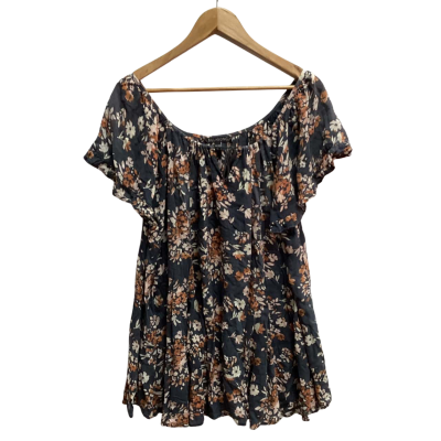 Billabong Womens  Size S 3/4 Sleeve Top Multicoloured (d)