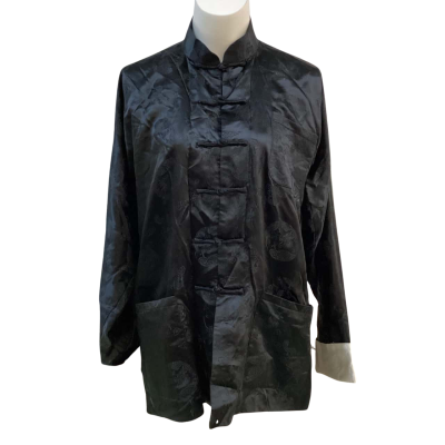 Shanshal Brand Unisex Size S Oriental Silk Jacket Black  