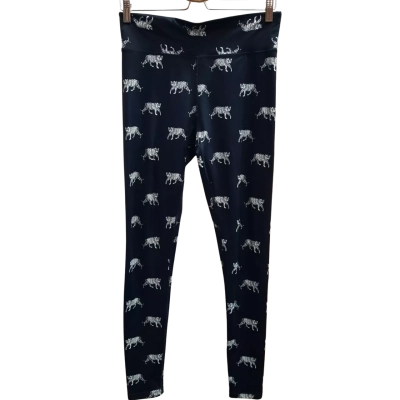 SEED SPORT Black & White Tiger Pattern Leggings in Size M