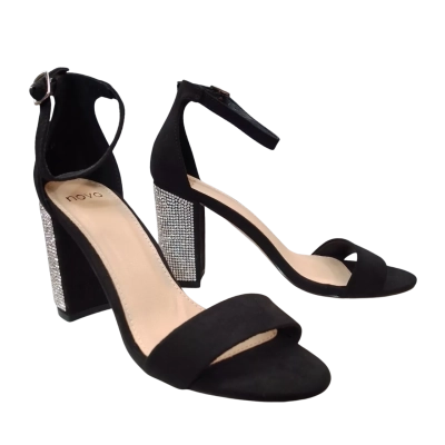 Novo Women's  Size 6 Black & Bedazzled Heels