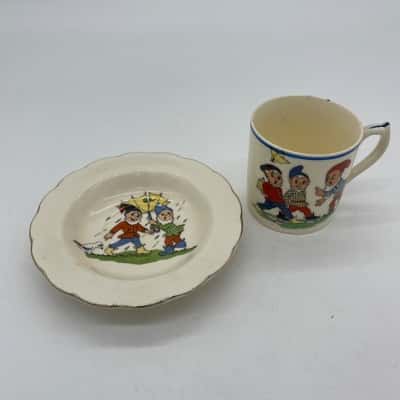 Vintage Noddy Children's cup and saucer set [S#3]